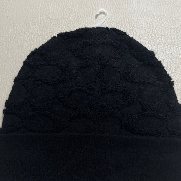NWT - COACH Unisex Terry Logo Wool Blended Beanie - Picture 2 of 3